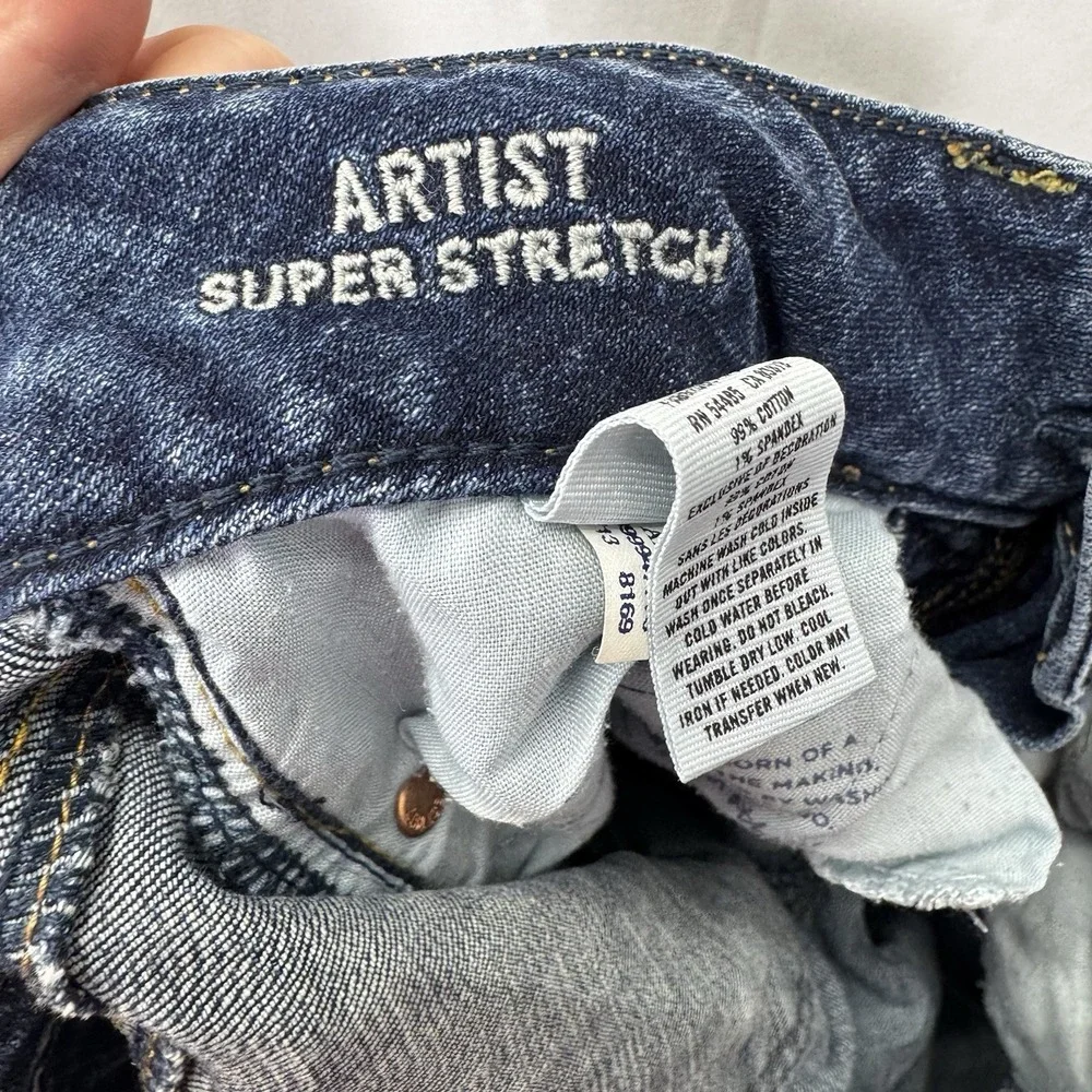 American Eagle Outfitters Artist Super Stretch Bootcut Jeans 00 Short - Picture 9 of 12